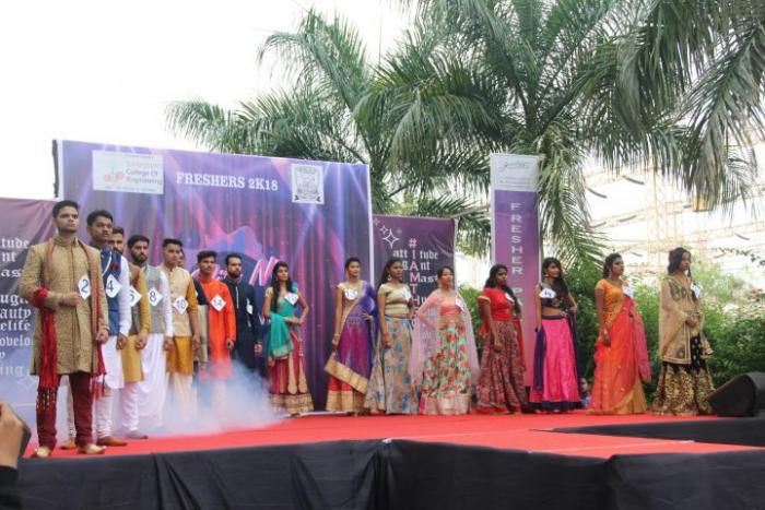 saraswati college freshers party