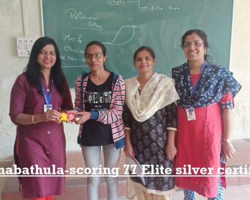 Prerana Anabathula-scoring 77 Elite silver certification-NPTEL