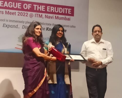 Best faculty to Dr Majusha Deshmukh by ITM